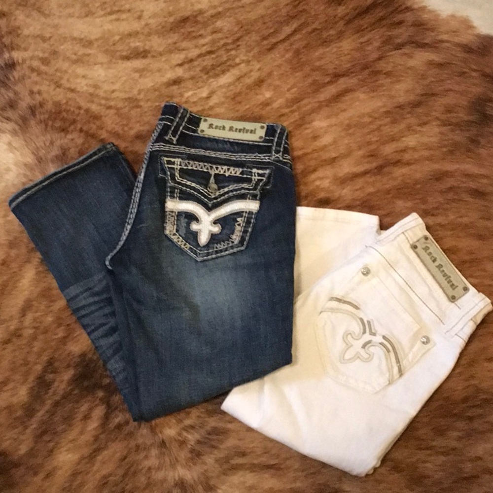 Set of Rock Revival Capris Size 28